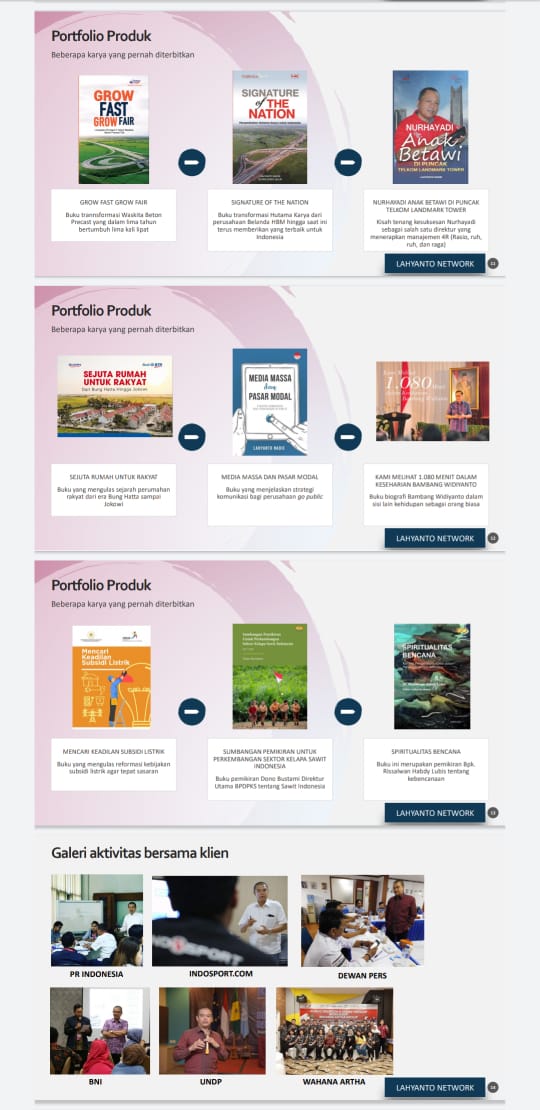 Buku Produk Lahyanto Network