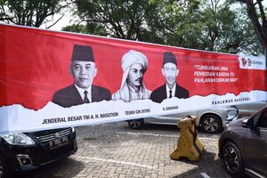 BNPT X Jasa Marga Gelar Parade Foto Pahlawan Nasional di Jalan Tol Jabotabek