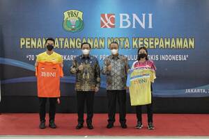 Sah! BNI Dukung Bulu Tangkis Nasional